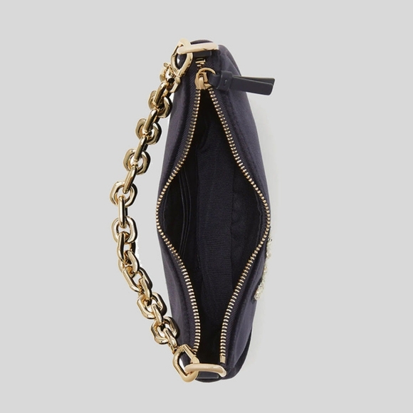 NEW Kate Spade ♠️ Smile Bunny Blue Velvet Crossbody - Picture 6 of 7